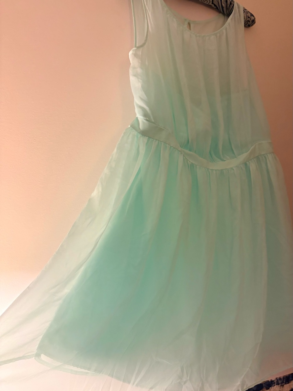 NWOT Tevolio Gorgeous Aqua/Mint Chiffon Cocktail Dress